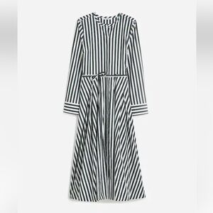 NWT Madewell Tie-Waist Midi Shirtdress in Stripe